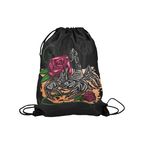 Zodiac - Scorpio Medium Drawstring Bag Model 1604 (Twin Sides) 13.8"(W) * 18.1"(H)