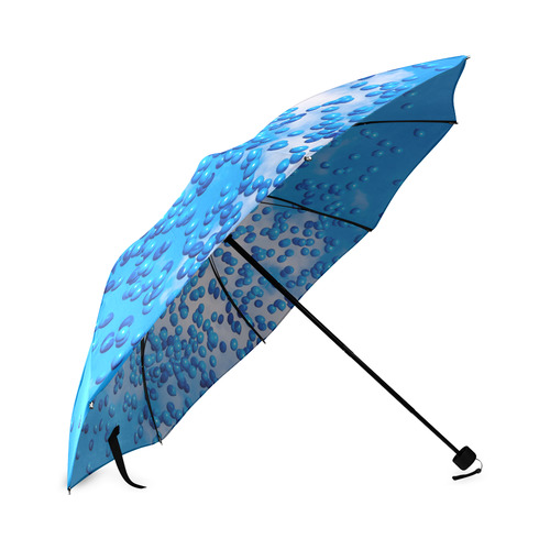 Blue Toy Balloons Flight Air Sky Atmosphere Dream Foldable Umbrella (Model U01)