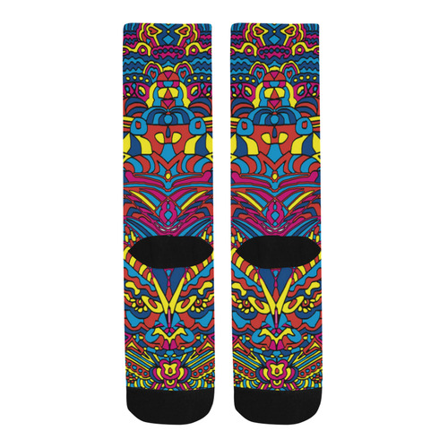 Groovy  Doodle Colorful Art Trouser Socks