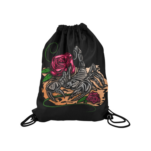 Zodiac - Scorpio Medium Drawstring Bag Model 1604 (Twin Sides) 13.8"(W) * 18.1"(H)