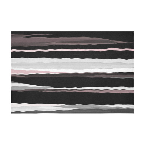 vintage pink black gray5 Cotton Linen Tablecloth 60" x 90"