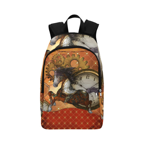 Steampunk, awesome steampunk horse Fabric Backpack for Adult (Model 1659)