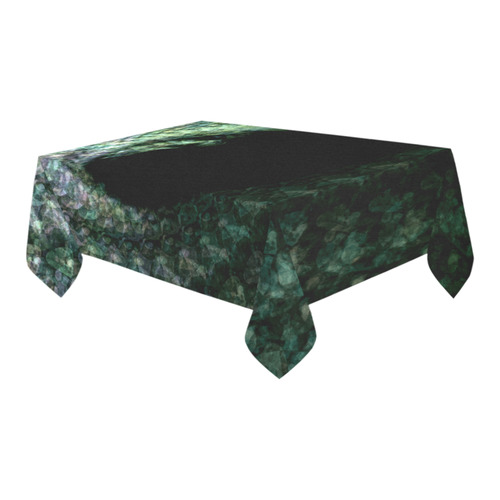 Emerald Light Cotton Linen Tablecloth 60" x 90"