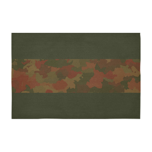 Fall Camo Cotton Linen Tablecloth 60" x 90"