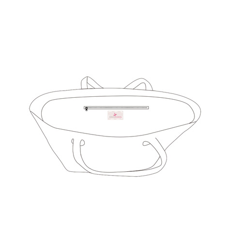 LOGO - basic JR Private Brand Tag on Bags Inner (Zipper) (5cm X 3cm)