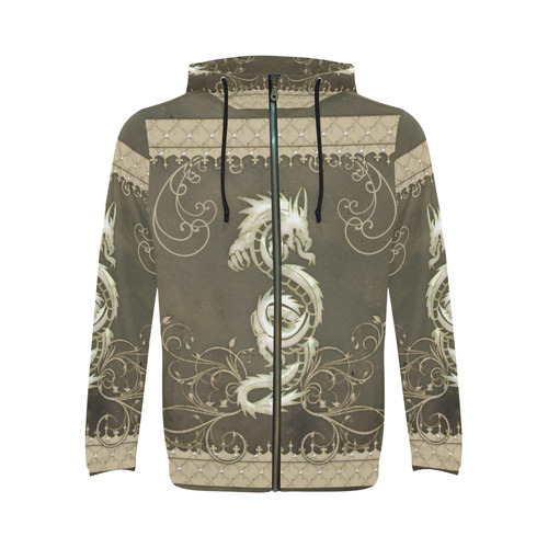 Chinese dragon All Over Print Full Zip Hoodie for Men (Model H14)