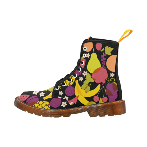 Healthy Fresh Fruits  Pineapple Watermelon Grapes Martin Boots For Women Model 1203H