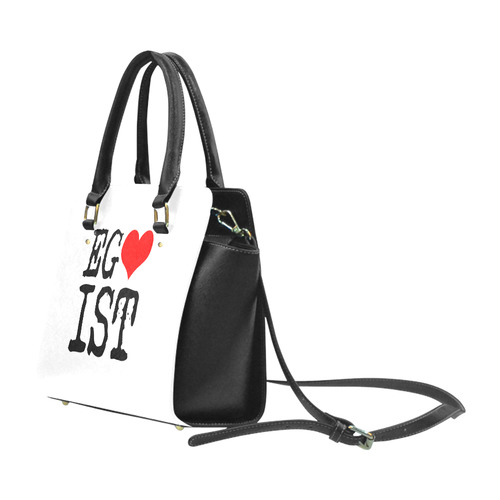 Egoist Red Heart Black Funny Cool Laugh Chic Classic Shoulder Handbag (Model 1653)