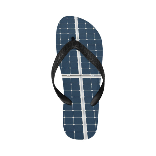 Solar Technology Power Panel Battery Energy Cell Flip Flops for Men/Women (Model 040)