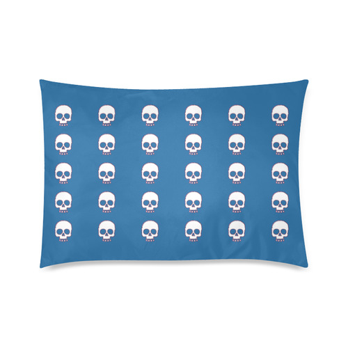 I Love Skulls Custom Zippered Pillow Case 20"x30"(Twin Sides)