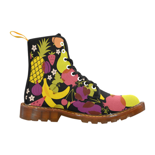 Healthy Fresh Fruits  Pineapple Watermelon Grapes Martin Boots For Women Model 1203H