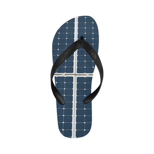 Solar Technology Power Panel Battery Energy Cell Flip Flops for Men/Women (Model 040)