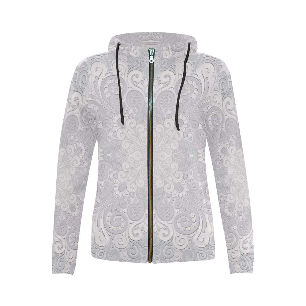 Watercolour Full Zip Hoody