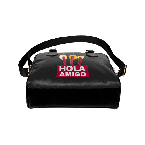 Hola Amigo Three Red Chili Peppers Friend Funny Shoulder Handbag (Model 1634)