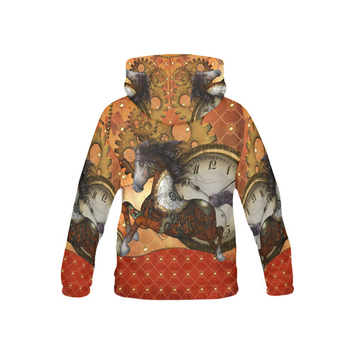 Steampunk, awesome steampunk horse All Over Print Hoodie for Kid (USA Size) (Model H13)