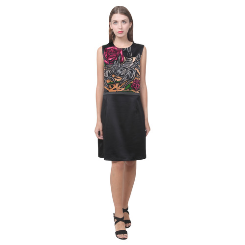 Zodiac - Scorpio Eos Women's Sleeveless Dress (Model D01)