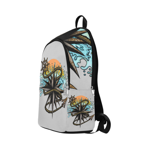 Nautical Splash Fabric Backpack for Adult (Model 1659)