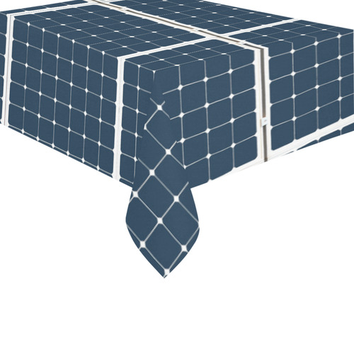 Solar Technology Power Panel Battery Sun Energy Cotton Linen Tablecloth 60" x 90"