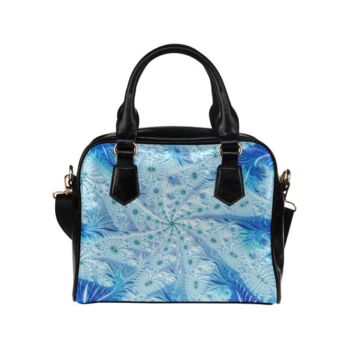 Blue Magic Fractal Art Shoulder Handbag (Model 1634)