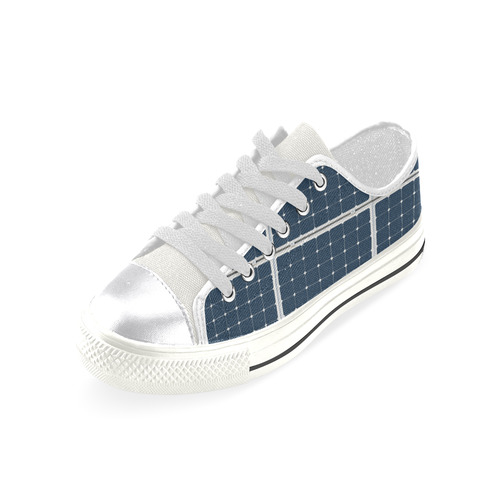 Solar Technology Power Panel Battery Photovoltaic Canvas Women's Shoes/Large Size (Model 018)