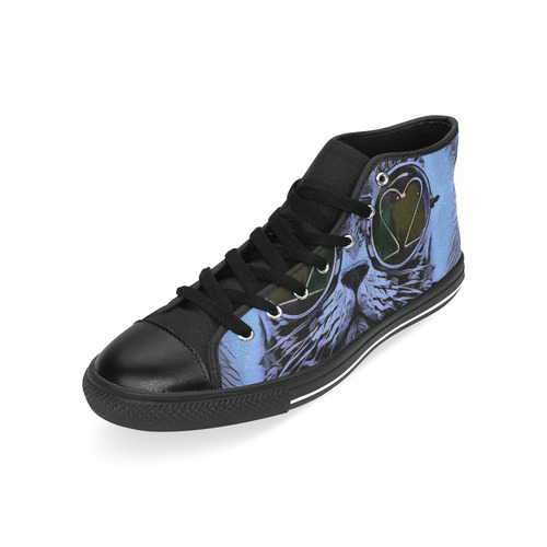 BLUE CATS 4KIDS High Top Canvas Shoes for Kid (Model 017)