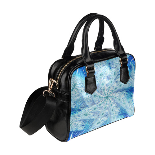 Blue Magic Fractal Art Shoulder Handbag (Model 1634)