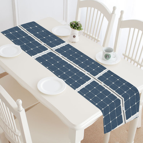 Solar Technology Power Panel Battery Photovoltaic Table Runner 16x72 inch
