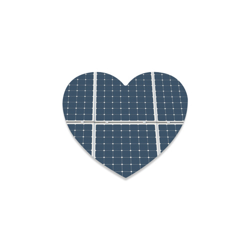 Solar Technology Power Panel Battery Energy Cell Heart Coaster