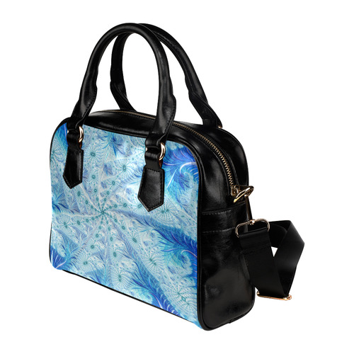 Blue Magic Fractal Art Shoulder Handbag (Model 1634)