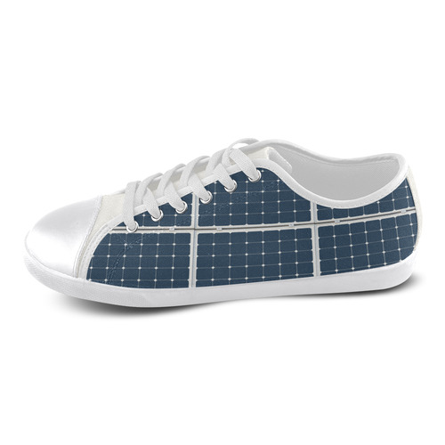 Solar Technology Power Panel Battery Photovoltaic Canvas Shoes for Women/Large Size (Model 016)