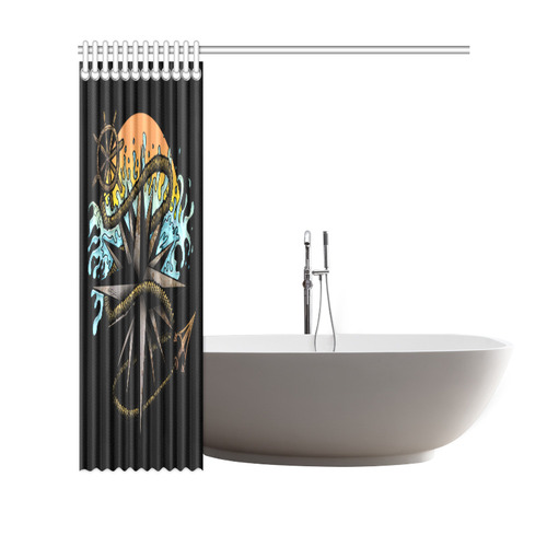 Nautical Splash Shower Curtain 69"x70"