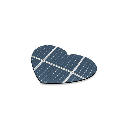 Solar Technology Power Panel Battery Energy Cell Heart Coaster