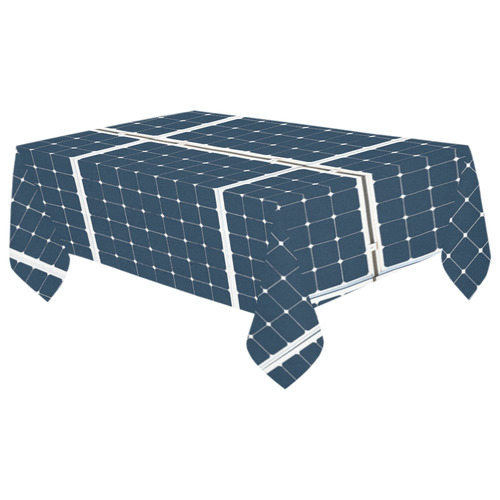 Solar Technology Power Panel Battery Sun Energy Cotton Linen Tablecloth 60"x 104"