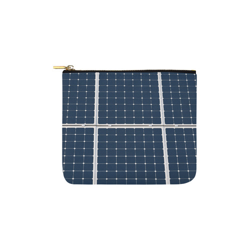 Solar Technology Power Panel Battery Energy Cell Carry-All Pouch 6''x5''