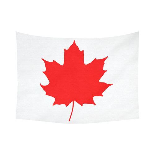 Maple Leaf Canada Autumn Red Fall Flora Beautiful Cotton Linen Wall Tapestry 80"x 60"