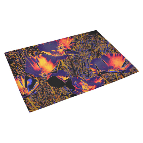 Amazing glowing flowers 2A by JamColors Azalea Doormat 30" x 18" (Sponge Material)