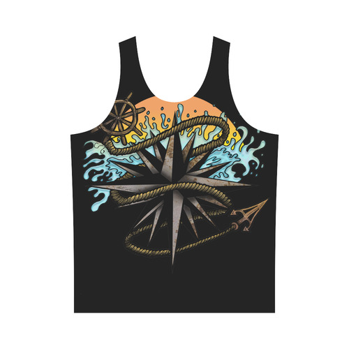 Nautical Splash All Over Print Tank Top for Men (Model T43)