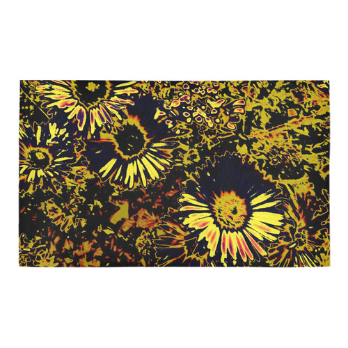 Amazing neon flowers B by JamColors Azalea Doormat 30" x 18" (Sponge Material)