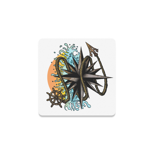 Nautical Splash Square Coaster