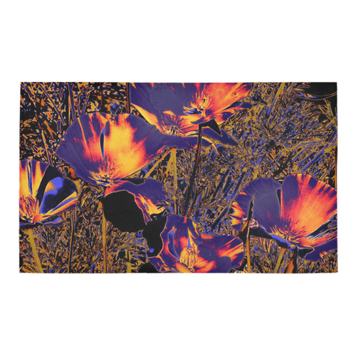 Amazing glowing flowers 2A by JamColors Azalea Doormat 30" x 18" (Sponge Material)