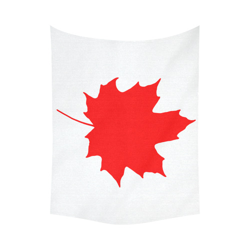 Maple Leaf Canada Autumn Red Fall Flora Beautiful Cotton Linen Wall Tapestry 80"x 60"