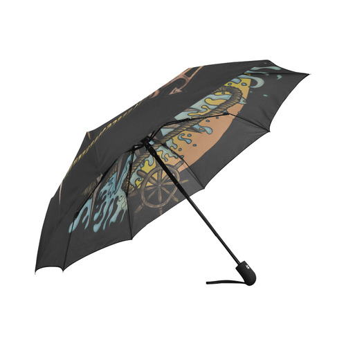 Nautical Splash Auto-Foldable Umbrella (Model U04)