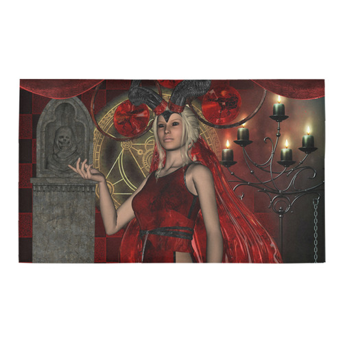 Wonderful dark fairy with candle light Azalea Doormat 30" x 18" (Sponge Material)