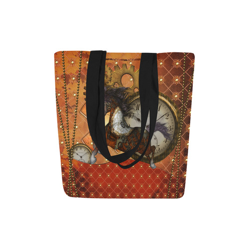 Steampunk, awesome steampunk horse Canvas Tote Bag (Model 1657)