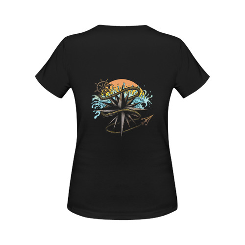 Nautical Splash Women's Classic T-Shirt (Model T17）