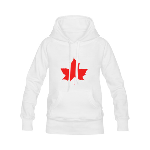 Maple Leaf Canada Autumn Red Fall Flora Nature Men's Classic Hoodie (Remake) (Model H10)