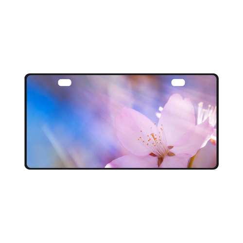 Sakura Cherry Blossom Spring Heaven Light Beauty License Plate