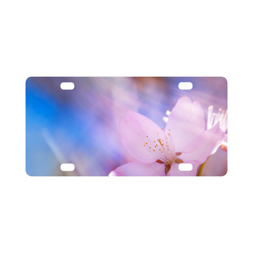 Sakura Cherry Blossom Spring Heaven Light Beauty Classic License Plate