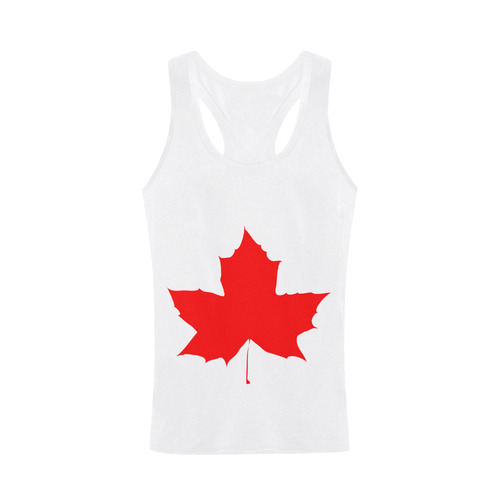 Maple Leaf Canada Autumn Red Fall Flora Nature Plus-size Men's I-shaped Tank Top (Model T32)
