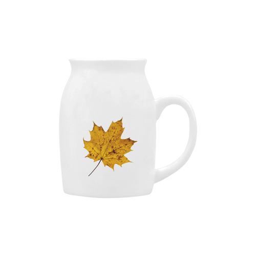 Maple Leaf Canada Autumn Yellow Fall Flora Cool Milk Cup (Small) 300ml